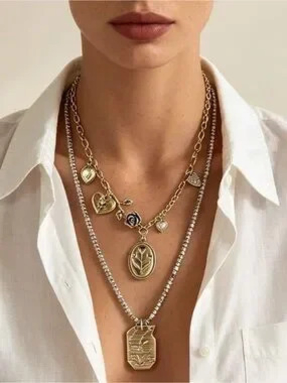 Heirloom Romance Layered Necklace Set - Picture 2 of 5